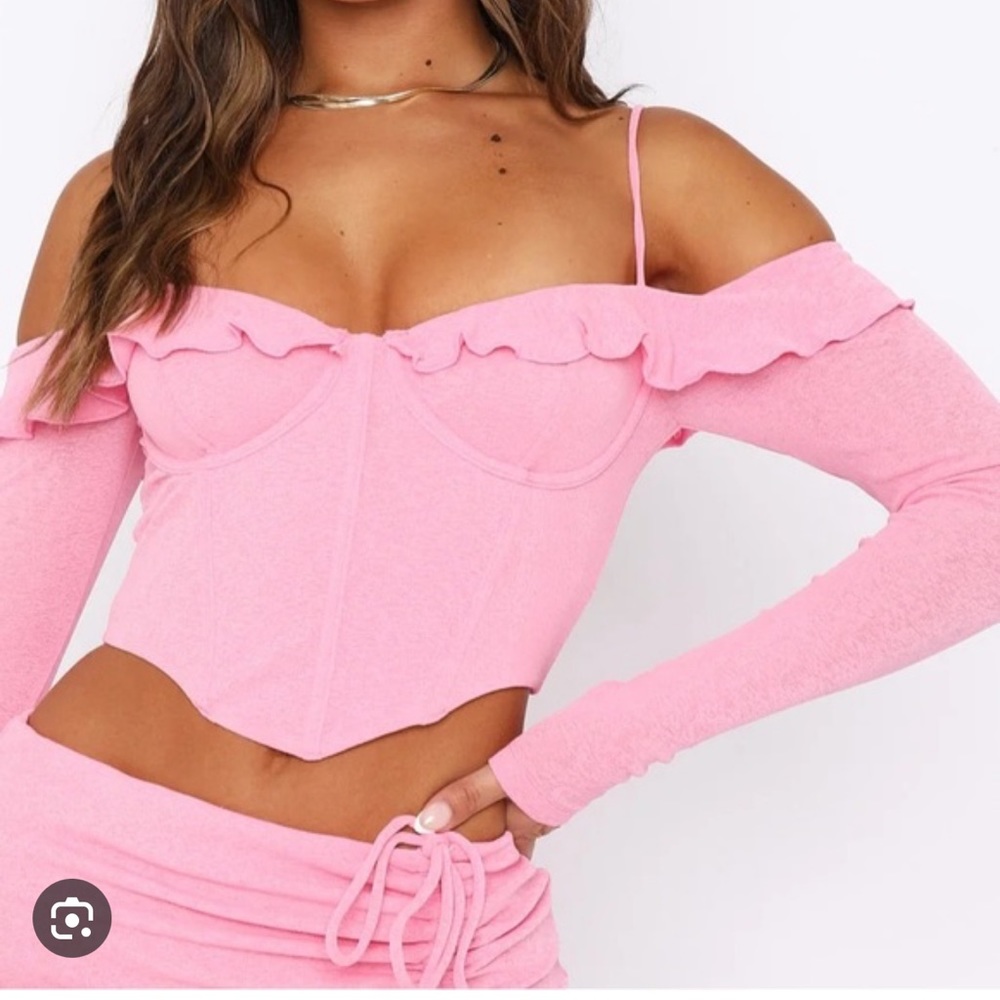 White Fox Boutique See You Again Bustier in Candy Pink